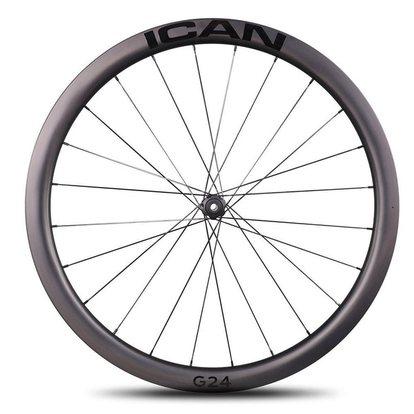 ICAN carbon 700C G24 gravel wheels with DT Swiss hub 